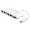 Image de Macally UC3HUB4C Adaptateur USB-C 3.1 vers 4 ports USB-A et 1 port de charge USB-C