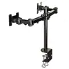 Image de NewStar Soporte de Escritorio Doble Brazo para Monitor 10-27" VESA 100x100 Máx Negro