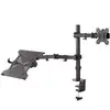 Image de NewStar FPMA-D550NOTEBOOK Support de bureau pour moniteur et ordinateur portable 10"/32" VESA 100x100 Max 8Kg