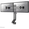 Image de Brazo monitor Neomounts FPMA-D860DBLACK doble, ajuste altura, pinza/atornillado, negro