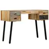 Image de Bureau en teck massif recyclé VidaXL 110x50x76cm