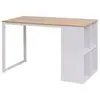 Image de Bureau Vidaxl 120x60x75 Cm coloris chêne et blanc