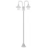 Image de VidaXL Lampadaire de Jardin 2xE27 220cm Blanc