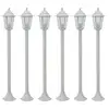 Image de VidaXL Lampe de Jardin E27 110cm Blanc 6 Unités