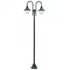 Image de VidaXL Lampe de Jardin 2xE27 220cm Vert Foncé