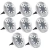 Image de VidaXL Pack de 8 Spots Solaires LED Inox