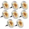 Image de VidaXL Pack de 8 Spots Solaires LED Blanc Chaud
