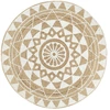 Image de Tapis en jute fait à la main avec imprimé vidaXL 90 cm