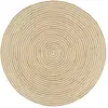 Image de Tapis fait à la main Jute avec design de spirale vidaXL 150 cm