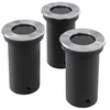 Image de VidaXL Pack de 3 Spots de Sol Ronds pour Jardin GU10