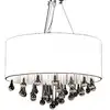 Image de VidaXL Plafonnier Suspension avec Cristaux 3xE14 Blanc