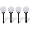 Image de VidaXL Lampes d'allée de jardin 4 pcs LED 15 cm avec piquet