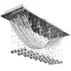 Image de VidaXL Plafonnier avec Larmes de Cristal 8xG9 Blanc