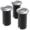 Image de VidaXL Pack de 3 Spots de Jardin LED Encastrables GU10