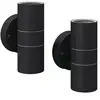 Image de VidaXL Pack de 2 Appliques d'Extérieur GU10 Noir