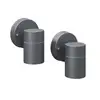 Image de VidaXL Pack de 2 Spots Muraux Extérieurs Downlight GU10 Inox