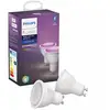 Image de Philips Hue White and Color Ambiance Pack 2 Bombillas LED GU10 5W RGB