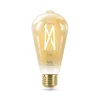 Image de Ampoule LED WIZ ST64 E27 Wi-Fi Vintage Ambre Blanc Chaud