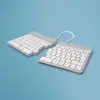 Image de Clavier R-Go Tools Split Break ergonomique sans fil AZERTY blanc