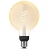 Image de Ampoule intelligente Philips Hue G125 E27 Filament Globe Transparente