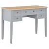 Image de VidaXL Bureau en bois 109,5x45x7,5 cm Gris