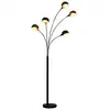 Image de VidaXL Lampadaire 5xE14 200cm Noir/Or
