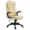 Image de VidaXL Chaise de bureau en simili cuir crème