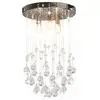 Image de VidaXL Plafonnier Perles de Verre 3xG9 Argent