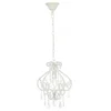Image de VidaXL Lampe à Suspension Perles de Verre E14 32cm Blanc