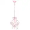 Image de VidaXL Lampe à Suspension avec Perles E14 32cm Rose