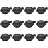 Image de VidaXL Pack de 12 Spots Solaires LED pour Clôture de Jardin Noir