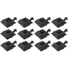 Image de VidaXL Pack de 12 Spots Extérieurs LED Solaires Carrés Noirs