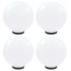 Image de VidaXL Pack de 4 Lampes LED Sphériques E27 30cm