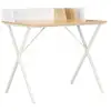 Image de Bureau VidaXL 80x50x84cm Blanc/Naturel