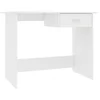 Image de VidaXL Bureau en aggloméré 100x50x76cm Blanc