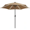 Image de Parasol avec LED et mât aluminium vidaXL 300x240 cm