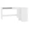Image de VidaXL bureau en forme de L aggloméré 120x140x75cm blanc