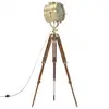 Image de VidaXL Lampadaire avec Trépied 165cm Or