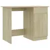 Image de VidaXL Bureau en aggloméré 100x50x76 cm Chêne/Marron