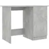 Image de Vidaxl Bureau Contreplaqué Gris Béton 100x50x76 Cm