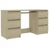 Image de VidaXL Bureau en aggloméré 140x50x77 cm Chêne/Sonoma