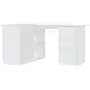 Image de Vidaxl bureau d'angle contreplaqué blanc 145x100x76 Cm