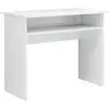 Image de Vidaxl bureau en contreplaqué blanc brillant 90x50x74 Cm