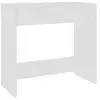 Image de VidaXL Bureau en aggloméré 80x40x75cm Blanc