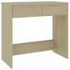 Image de VidaXL Bureau en aggloméré Sonoma 80x40x75cm Chêne