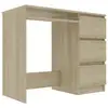 Image de VidaXL Bureau en aggloméré 90x45x76 cm Chêne/Sonoma