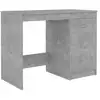 Image de VidaXL Bureau en aggloméré 100x50x76 cm Gris béton