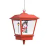 Image de vidaXL Lampe suspendue de Noël avec LED et Père Noël Rouge 27x27x45 cm