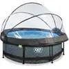 Image de Piscine avec pompe filtrante et dôme enfant Exit Toys Stone 244 x 76 cm TU