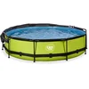 Image de Piscine avec pompe filtrante et voile d'ombrage enfant Exit Toys Lime 360 x 76 cm TU